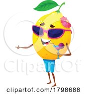 Tropical Lemon Food Mascot