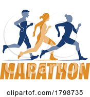 Poster, Art Print Of Marathon Runners