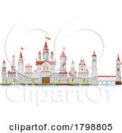 Castle With A Moat by Vector Tradition SM