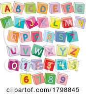 Alphabet And Number Blocks Not A Font