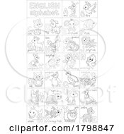Poster, Art Print Of English Alphabet And Animals With Letters