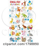 English Alphabet And Animals With Letters