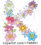 Poster, Art Print Of Flower Letter K - This Is Not A Font