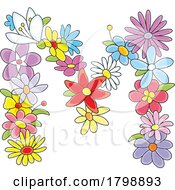 Poster, Art Print Of Flower Letter M - This Is Not A Font