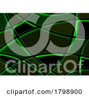 Poster, Art Print Of Background Of A Green Mosaic