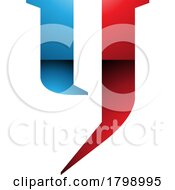 Red And Blue Glossy Lowercase Letter Y Icon
