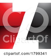 Poster, Art Print Of Red And Black Glossy Rectangle Shaped Letter Z Icon