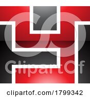 Red And Black Glossy Rectangle Shaped Letter Y Icon