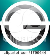 11/21/2023 - Persian Green And Black Glossy Round And Square Letter G Icon