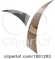 01/17/2024 - Brown And Black Glossy Grass Shaped Letter Y Icon