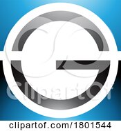Blue And Black Glossy Round And Square Letter G Icon
