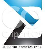 01/21/2024 - Blue And Black Sharp Glossy Elegant Letter E Icon