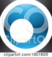 01/22/2024 - Blue And Black Glossy Square Letter O Icon