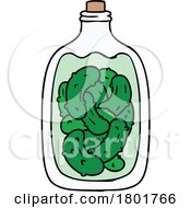 Poster, Art Print Of Cartoon Clipart Pickle Jar