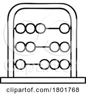 Cartoon Clipart Abacus Calculating Tool by lineartestpilot