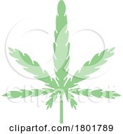 Cartoon Clipart Marijuana Leaf by lineartestpilot