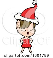 Cartoon Clipart Christmas Woman