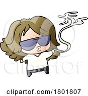 Poster, Art Print Of Cartoon Clipart Woman Smoking