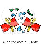 Cartoon Clipart Popping Christmas Crackers by lineartestpilot