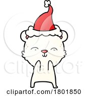 Poster, Art Print Of Cartoon Clipart Christmas Polar Bear