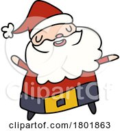 Cartoon Clipart Santa Claus by lineartestpilot