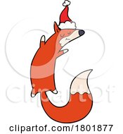 Poster, Art Print Of Cartoon Clipart Christmas Fox