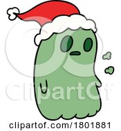 Cartoon Clipart Christmas Chost by lineartestpilot