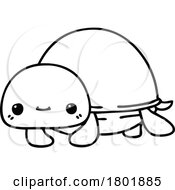 Cartoon Clipart Cute Tortoise by lineartestpilot