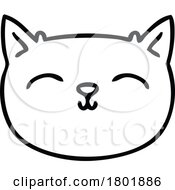 Poster, Art Print Of Cartoon Clipart Cat Face