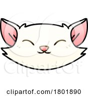 Cartoon Clipart White Cat