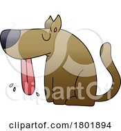 Poster, Art Print Of Cartoon Clipart Dog Sitting