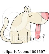 Poster, Art Print Of Cartoon Clipart Dog Sitting