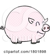 Cartoon Clipart Happy Pig