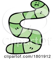 Cartoon Clipart Green Snake by lineartestpilot