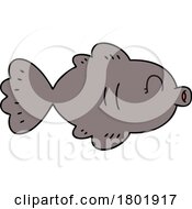 Cartoon Clipart Fish by lineartestpilot