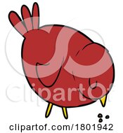 Cartoon Clipart Bird Eating Seed