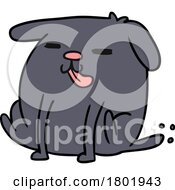 Poster, Art Print Of Cartoon Clipart Dog Itching