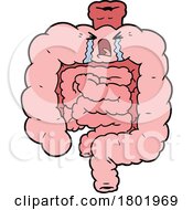 Poster, Art Print Of Cartoon Clipart Crying Digestive System