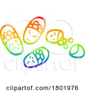Poster, Art Print Of Cartoon Clipart Colorful Tablet Pills