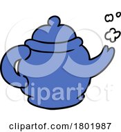Cartoon Clipart Steaming Tea Pot