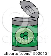 Cartoon Clipart Canned Peas