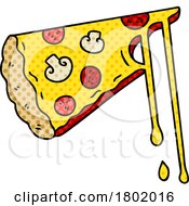 Cartoon Clipart Pizza Slice by lineartestpilot