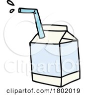 Cartoon Clipart Milk Carton by lineartestpilot