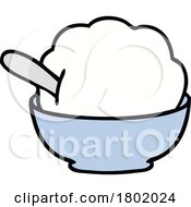 Cartoon Clipart Bowl Of Ice Cream by lineartestpilot