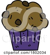 Poster, Art Print Of Cartoon Clipart Chocolate Muffin