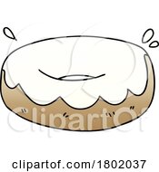 Cartoon Clipart Donut by lineartestpilot