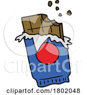 Cartoon Clipart Chocolate Bar by lineartestpilot
