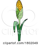 Cartoon Clipart Corn On The Stalk