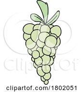 Cartoon Clipart Green Grapes by lineartestpilot