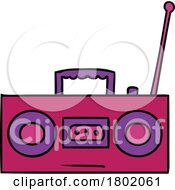 Cartoon Clipart Retro Radio by lineartestpilot